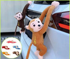 Long Arm Gibbon Monkey Plush Car Pendant – Hanging Stuffed Animal Accessory with Quick Release