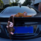 Long Arm Gibbon Monkey Plush Car Pendant – Hanging Stuffed Animal Accessory with Quick Release