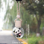 Refillable Glass Car Air Freshener Pendant Essential Oil Diffuser