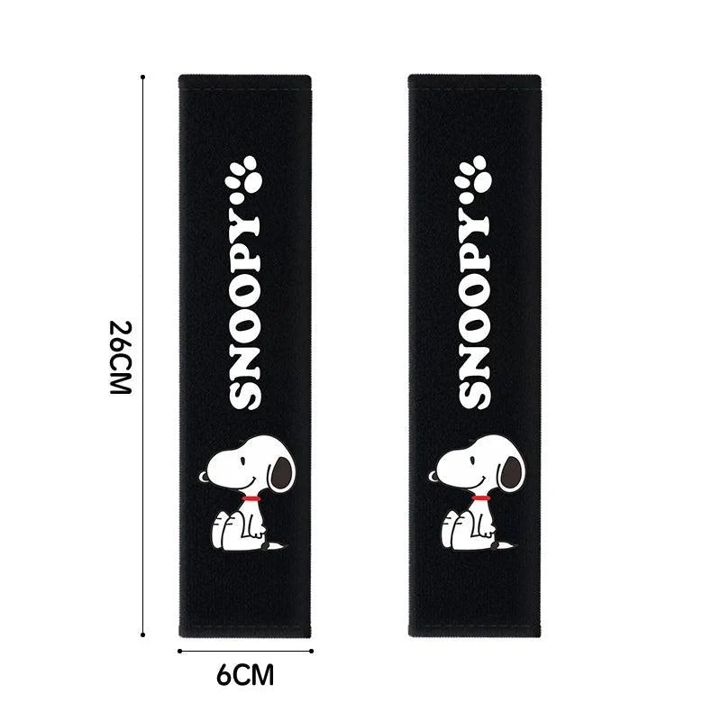 Universal Snoopy Car Seat Belt Cover Soft Padded Auto Protector