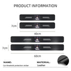 Carbon Fiber Car Door Sill Protector Stickers Anti-Scratch Threshold