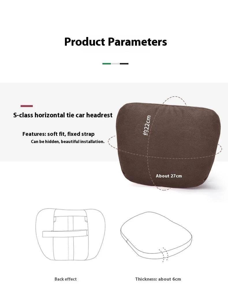 Mercedes Benz Neck Pillow & Lumbar Support Cushion