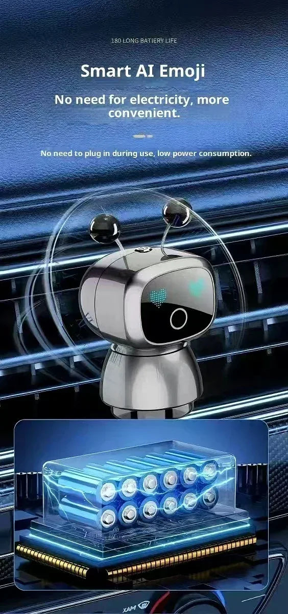 AutoTech Robot Car Aromatherapy Diffuser - Smart Air Freshener LED