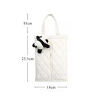 Leather Car Tissue Box Holder - Cute Panda Design Headrest Mount