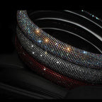 38cm Rhinestone Steering Wheel Cover O-Type Diamond Bling M Size