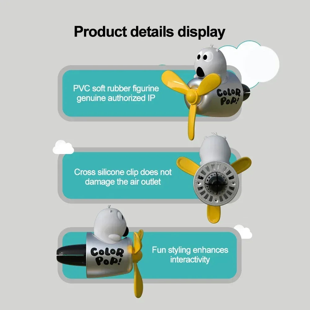 AutoPro DIY Perfume Pilot Bear Vent Clip Car Air Freshener Diffuser