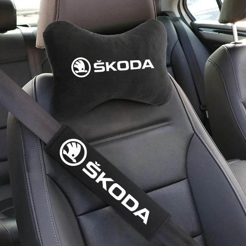 Skoda Neck Pillow and Seat Belt Pad