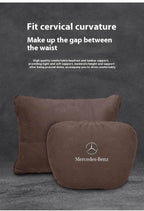 Mercedes Benz Neck Pillow & Lumbar Support Cushion