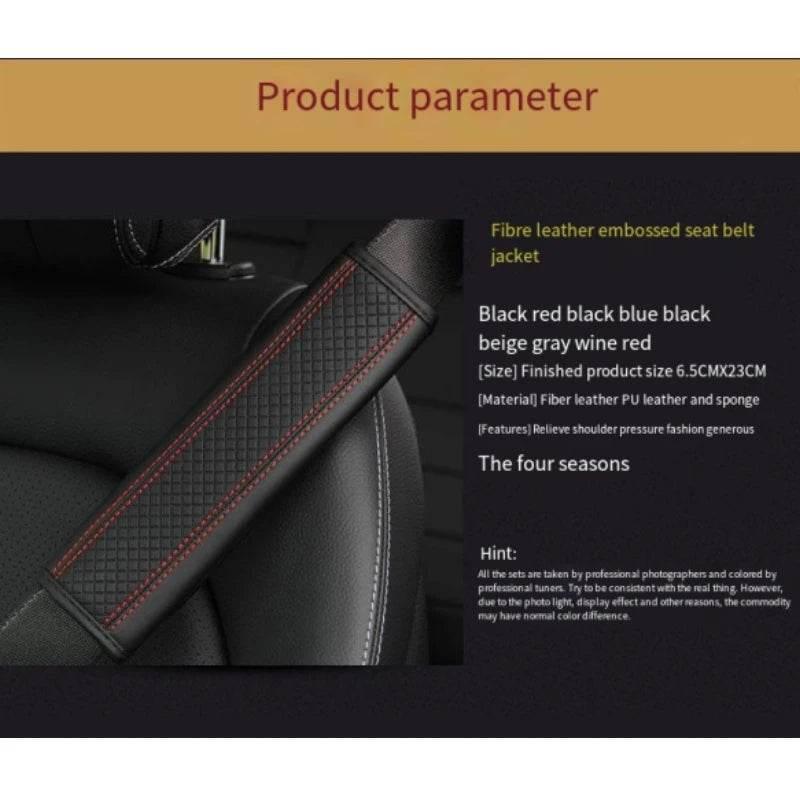 Leather Seat Belt Shoulder Pads