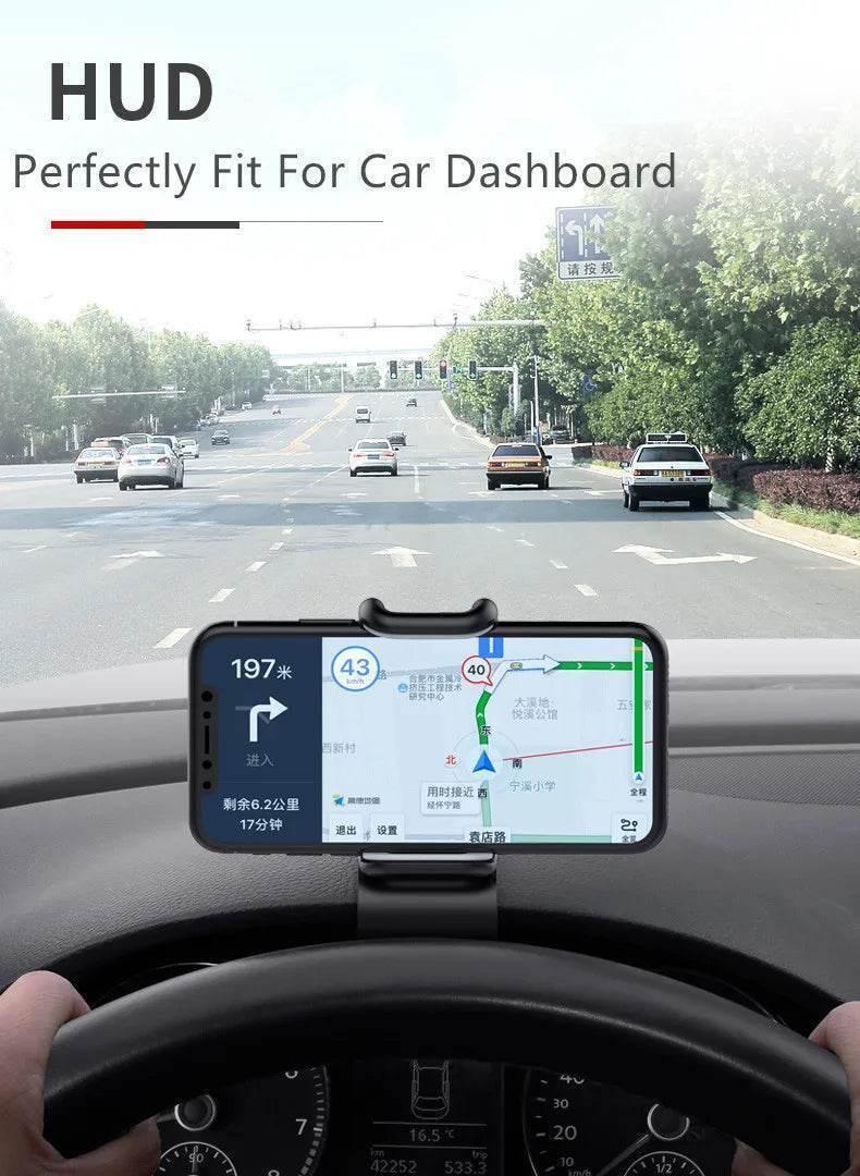 360° Rotatable Car Phone Holder – Universal Dashboard & Windshield Mount Stand