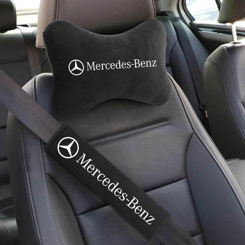 Mercedes Neck Pillow and Seat Belt Pad