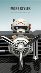 Rotating Propeller Pilot Plane Car Air Freshener