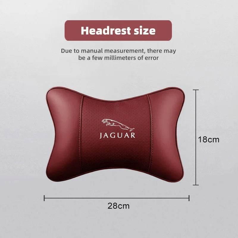 Jaguar Leather Neck Pillow