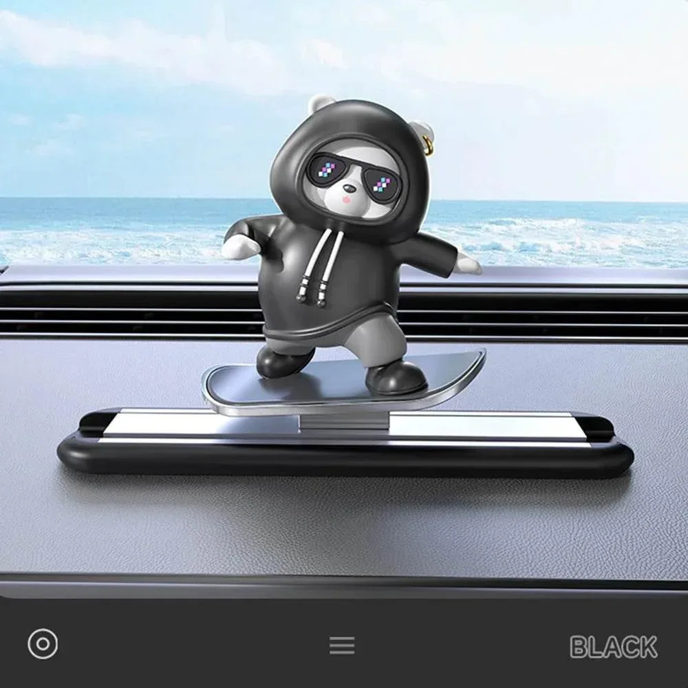 Skateboard Bear Dashboard Decoration