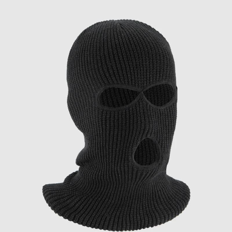 3-Hole Funny Car Seat Headrest Cover – Full Face Ski Mask Design