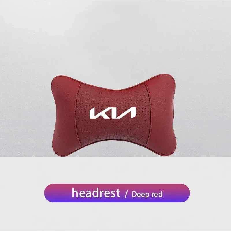 KIA Car Headrest & Lumber Support Pillow