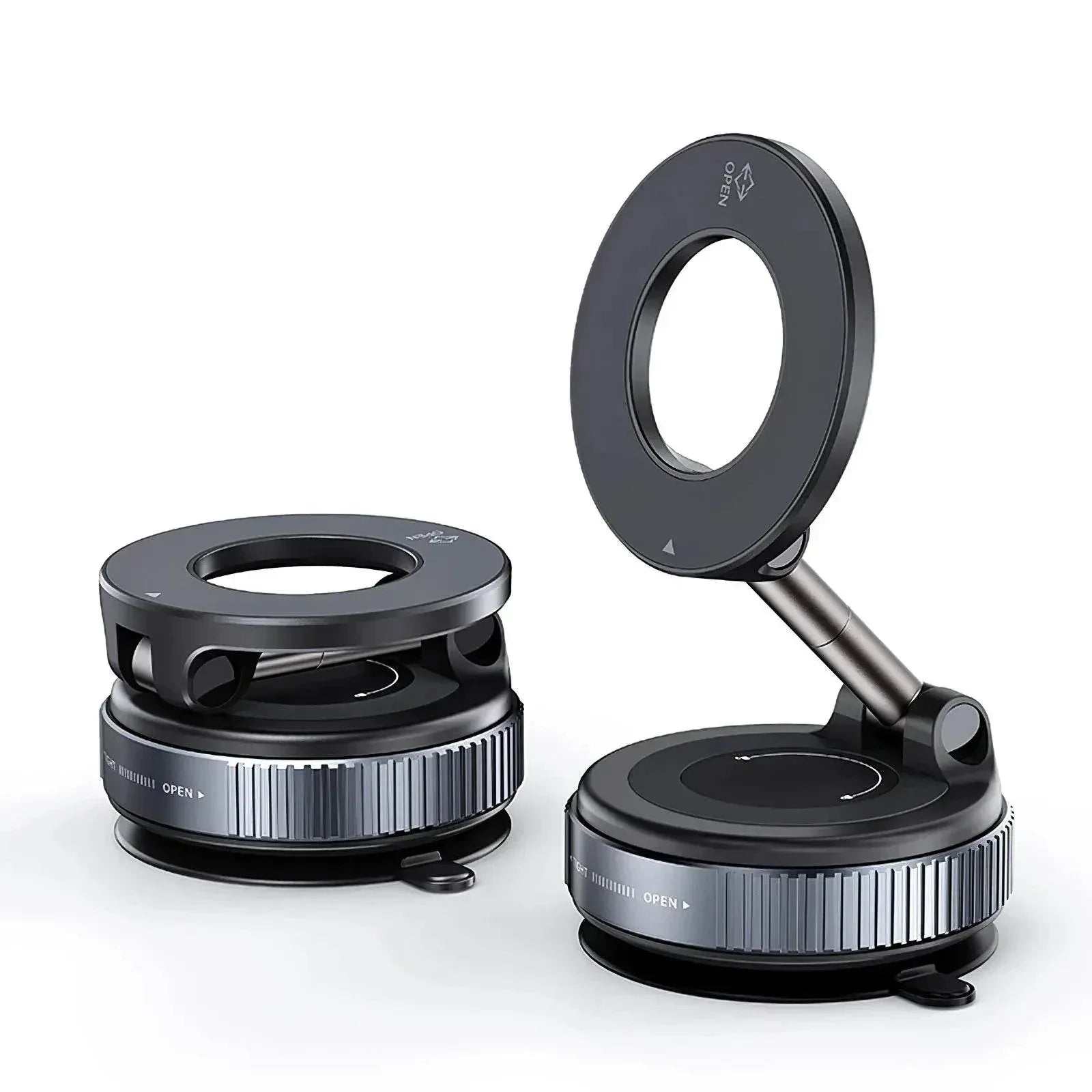 360° Magnetic Car Phone Holder – Vacuum Suction Mount