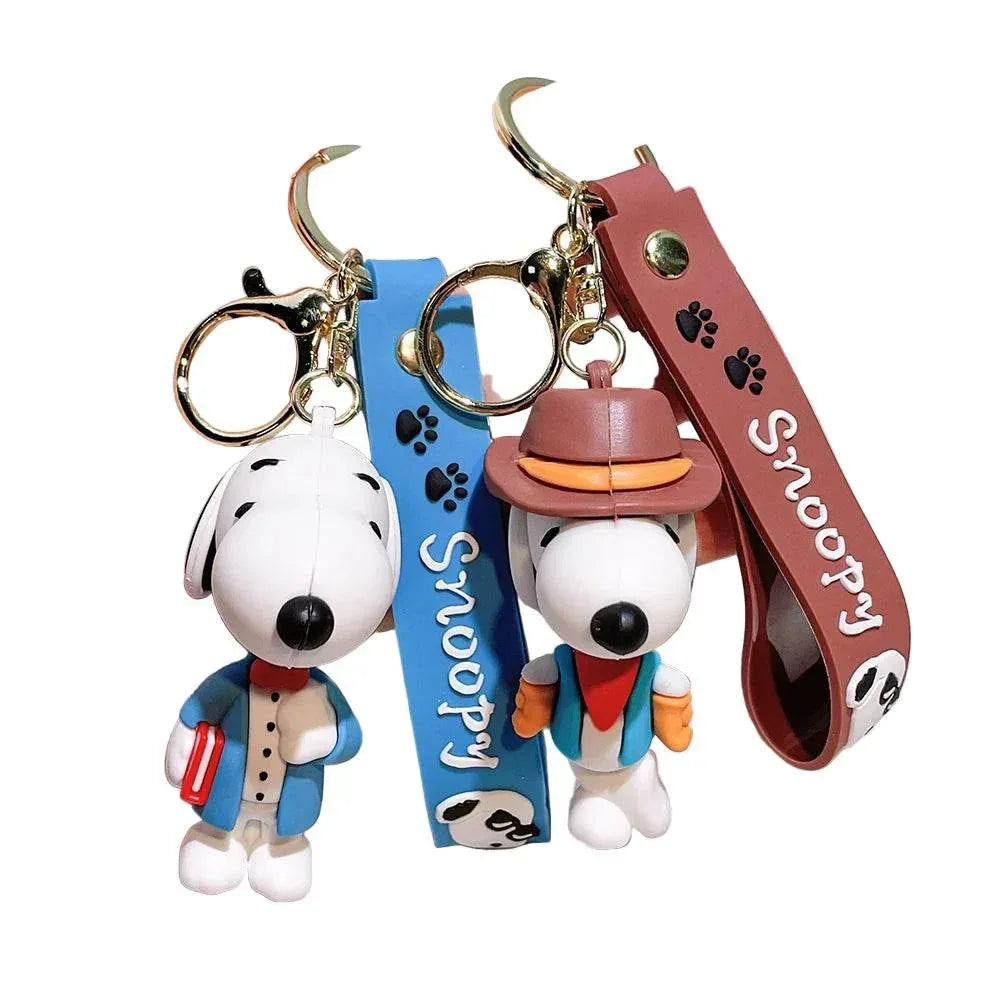 Snoopy & Charlie Keychain – Cute Bag Pendant & Car Key Ring