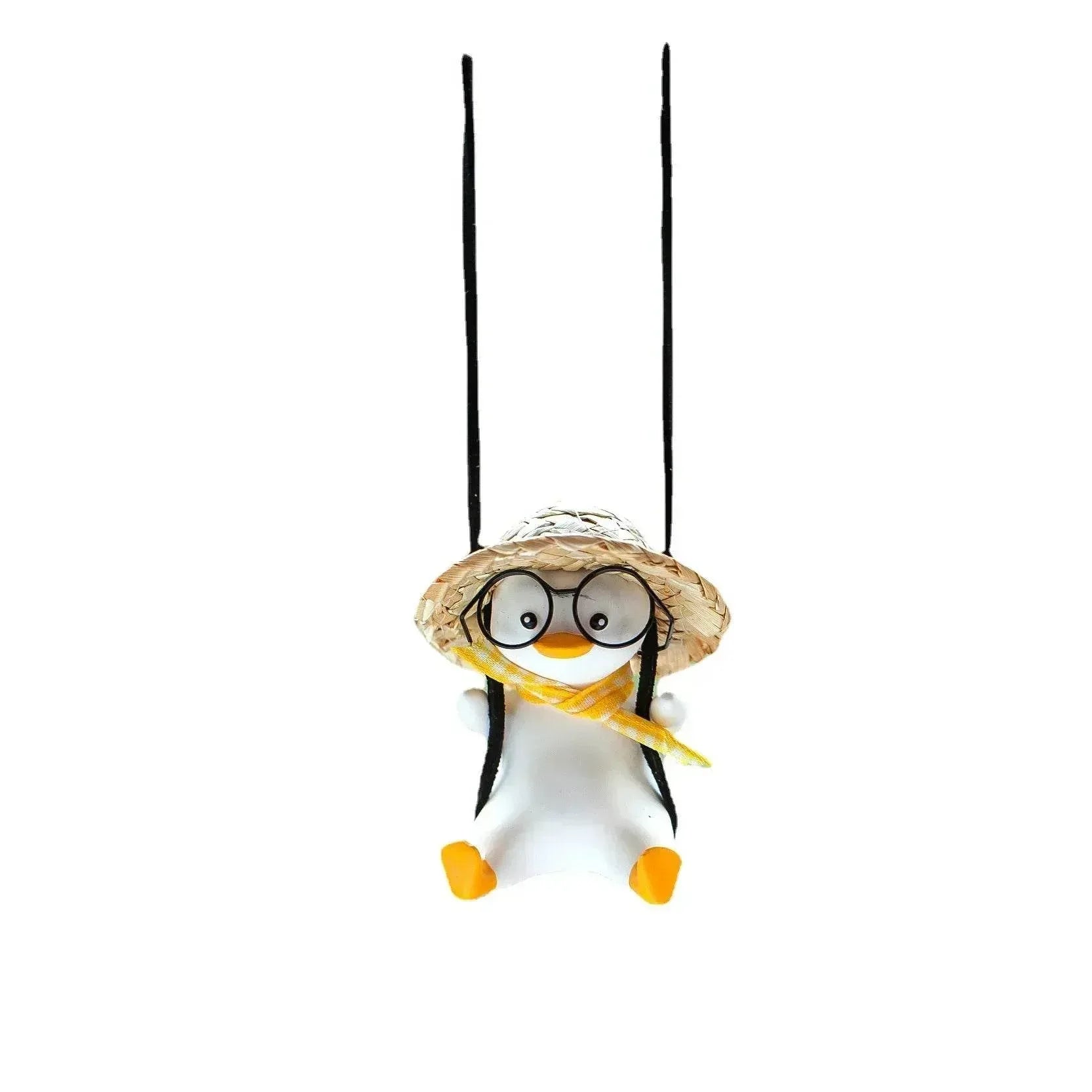 Swing Duck Pendant – Car Rearview Mirror Decoration