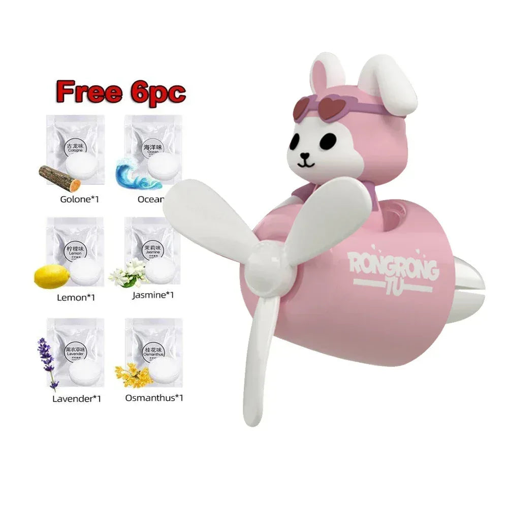 AutoPro DIY Perfume Pilot Bear Vent Clip Car Air Freshener Diffuser