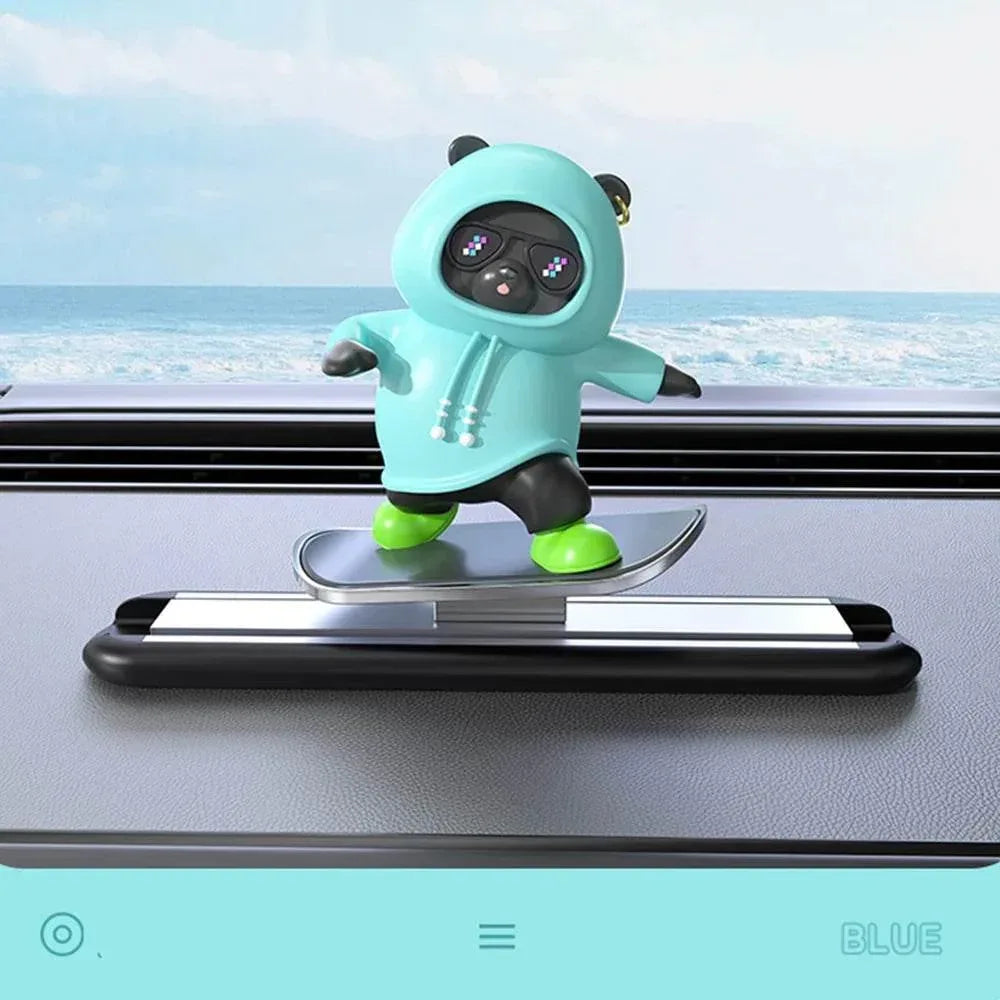 Skateboard Bear Dashboard Decoration