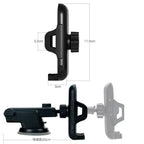 360° Mobile Phone Car Mount - Long Arm Suction Cup Air Vent Holder