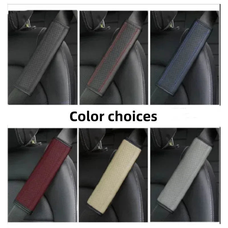 Leather Seat Belt Shoulder Pads