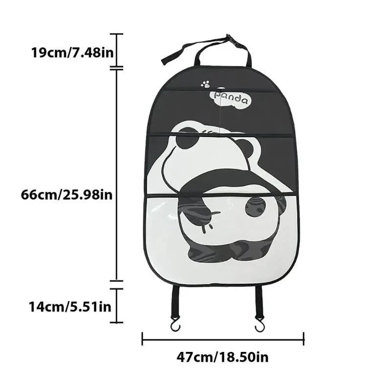 Waterproof Leather Car Seat Back Protector Anti-Kick Pad Kids Mat