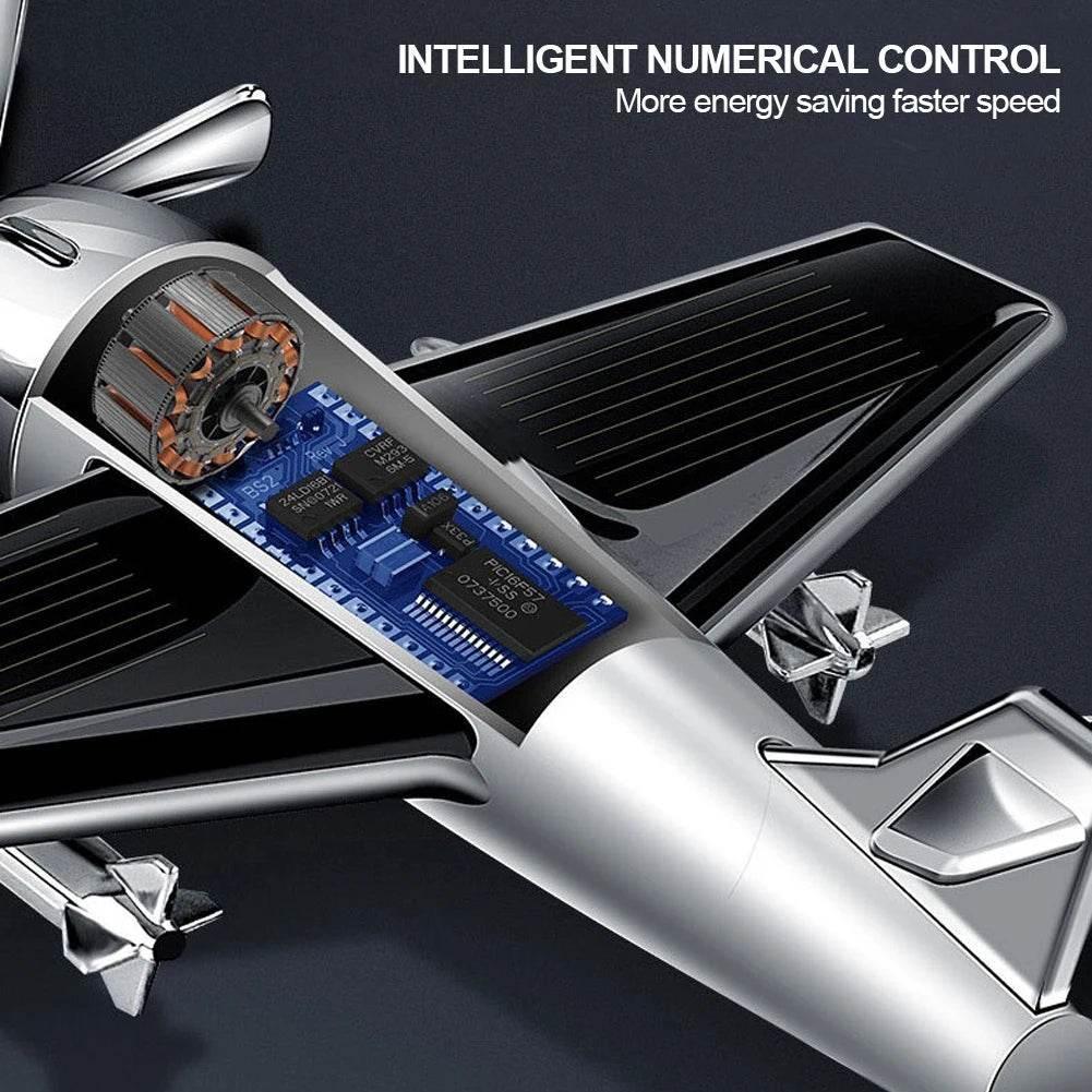 Solar Airplane Car Air Freshener – Dashboard Decoration