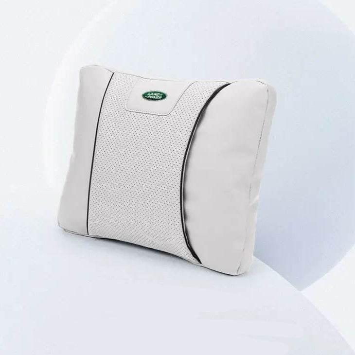 Land Rover Leather Car Neck Pillow & Lumbar Support