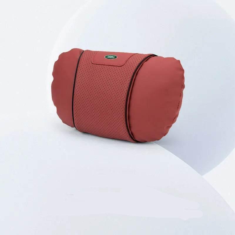 Land Rover Leather Car Neck Pillow & Lumbar Support