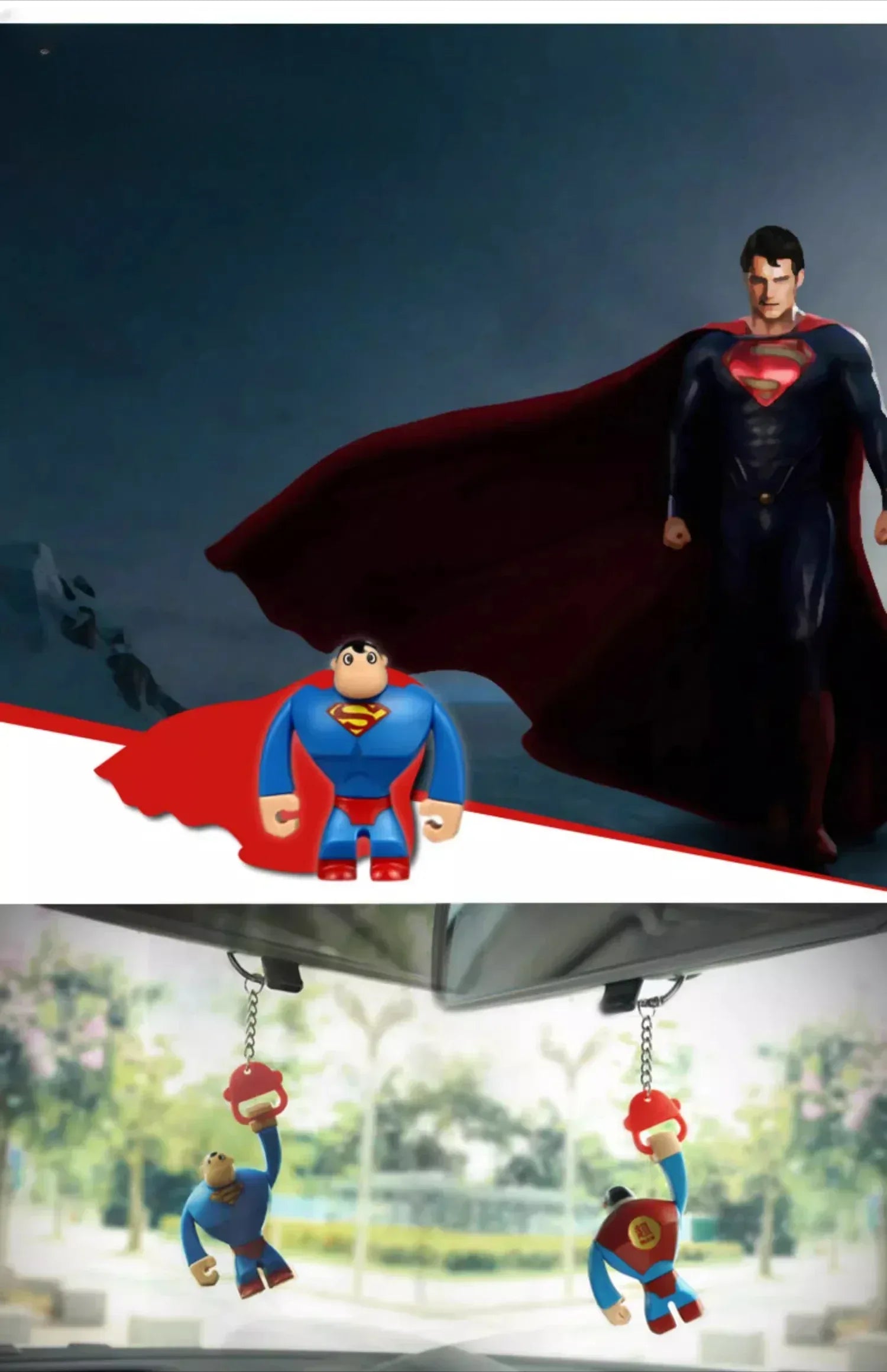 Batman/Superman & Spider-Man Car Rearview Mirror Ornament