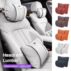 Land Rover Leather Car Neck Pillow & Lumbar Support