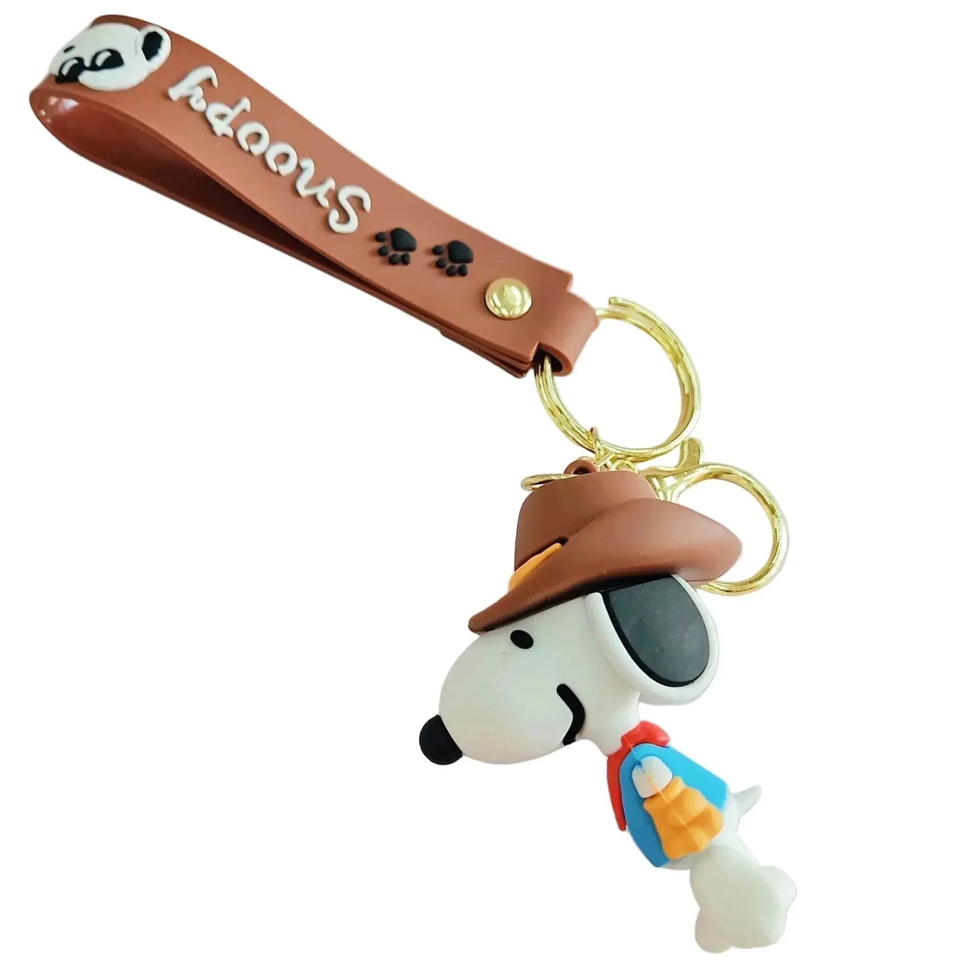 Snoopy & Charlie Keychain – Cute Bag Pendant & Car Key Ring