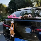 Long Arm Gibbon Monkey Plush Car Pendant – Hanging Stuffed Animal Accessory with Quick Release