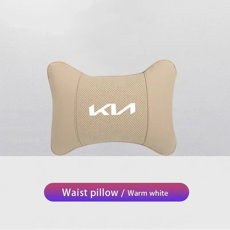 KIA Car Headrest & Lumber Support Pillow