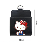 Hello Kitty Kuromi PU Leather Car Air Vent Storage Organizer Bag