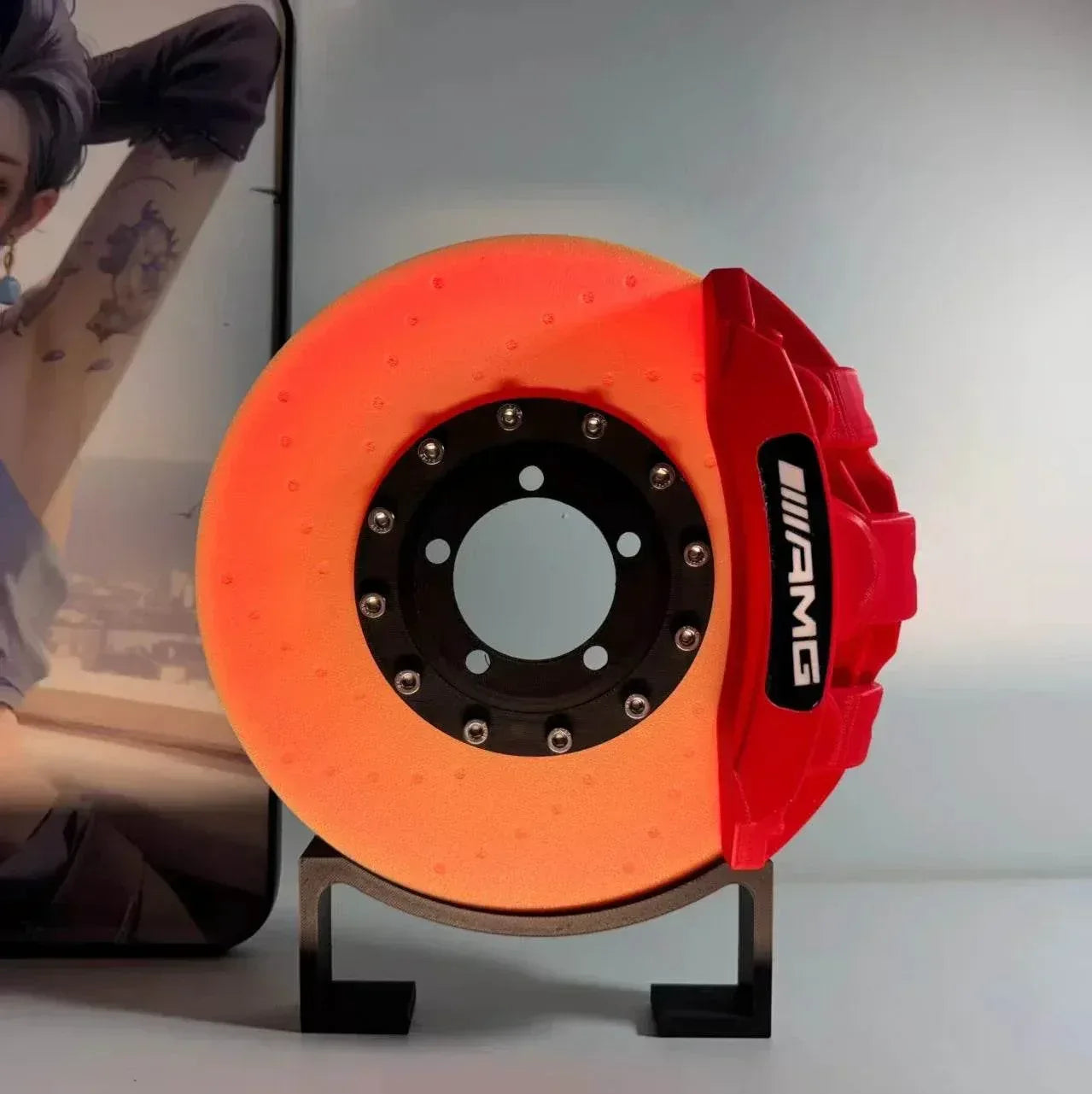 Car Brake Disc LED Light Rotating Wheel Hub Ambient Lamp