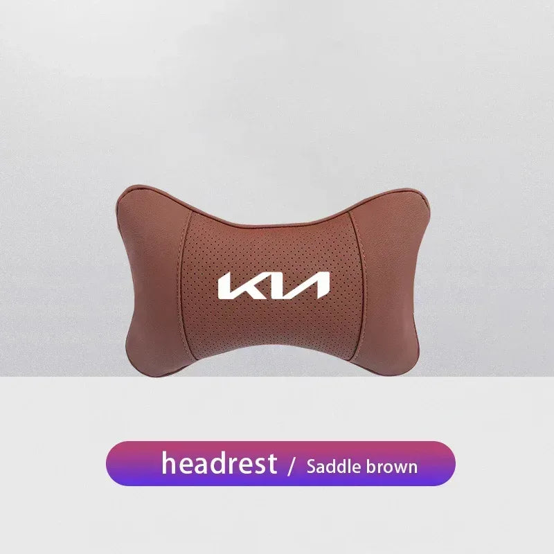 KIA Car Headrest & Lumber Support Pillow