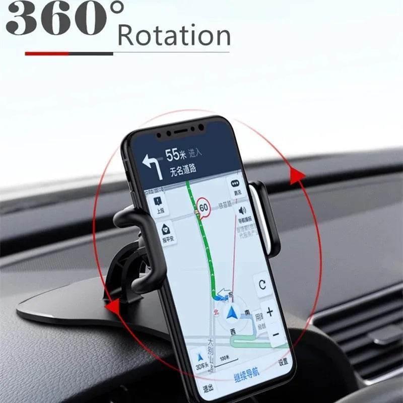 360° Rotatable Car Phone Holder – Universal Dashboard & Windshield Mount Stand