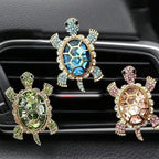 Crystal Turtle Car Air Vent Decoration - Shiny Interior Accessory