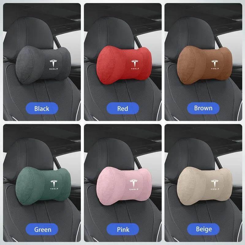 Tesla Suede Headrest Pillow