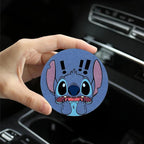 Stitch 3D Anti-Slip Car Cup Holder Coaster Cartoon Auto Interior