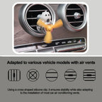 AutoPro DIY Perfume Pilot Bear Vent Clip Car Air Freshener Diffuser