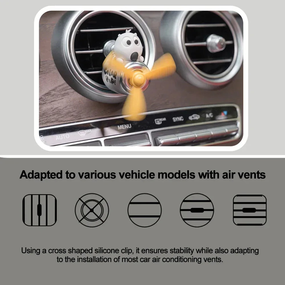 AutoPro DIY Perfume Pilot Bear Vent Clip Car Air Freshener Diffuser