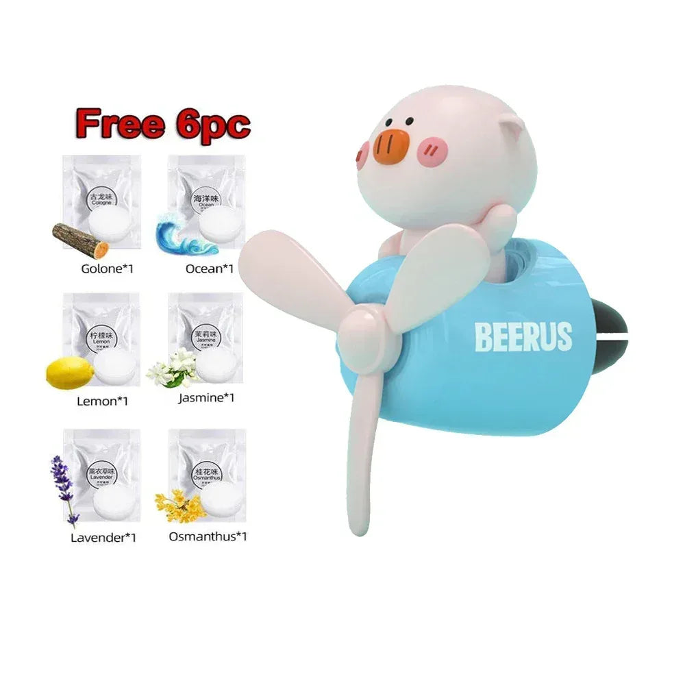 AutoPro DIY Perfume Pilot Bear Vent Clip Car Air Freshener Diffuser