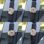 2pcs Cute Capybara Plush Car Seat Belt Shoulder Pad Covers