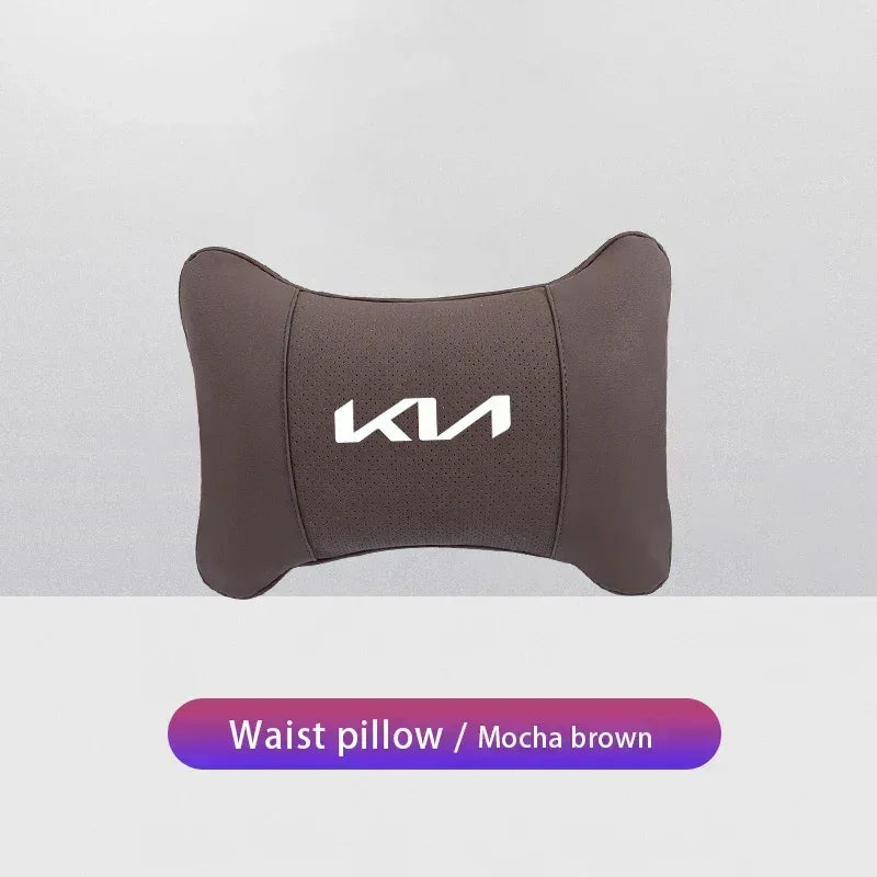 KIA Car Headrest & Lumber Support Pillow