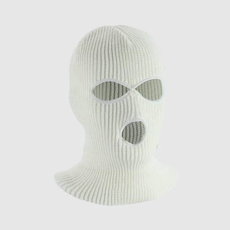 3-Hole Funny Car Seat Headrest Cover – Full Face Ski Mask Design