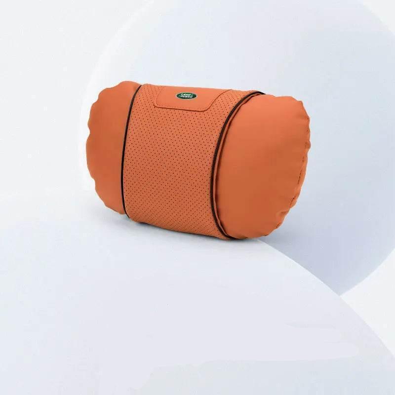 Land Rover Leather Car Neck Pillow & Lumbar Support